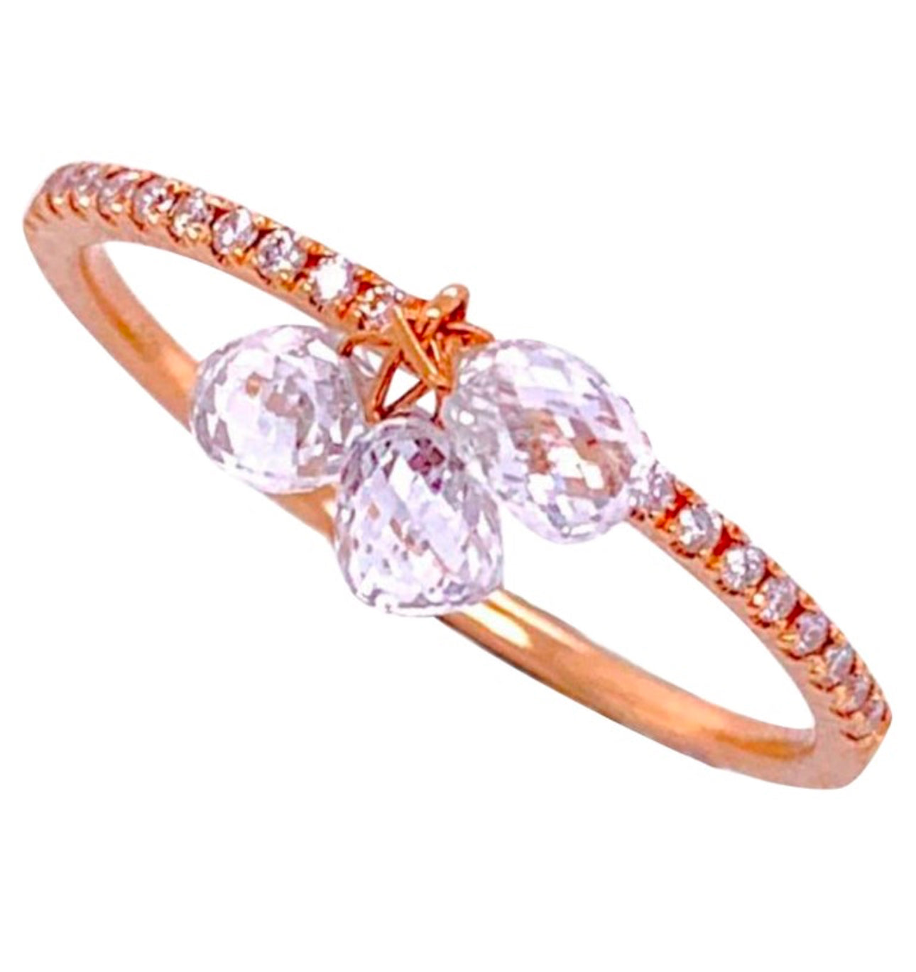 Panim Dangling Briolette Ring