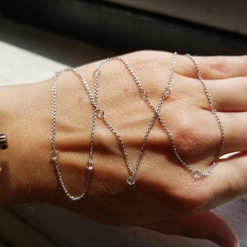 Diamond Rosecut Necklace