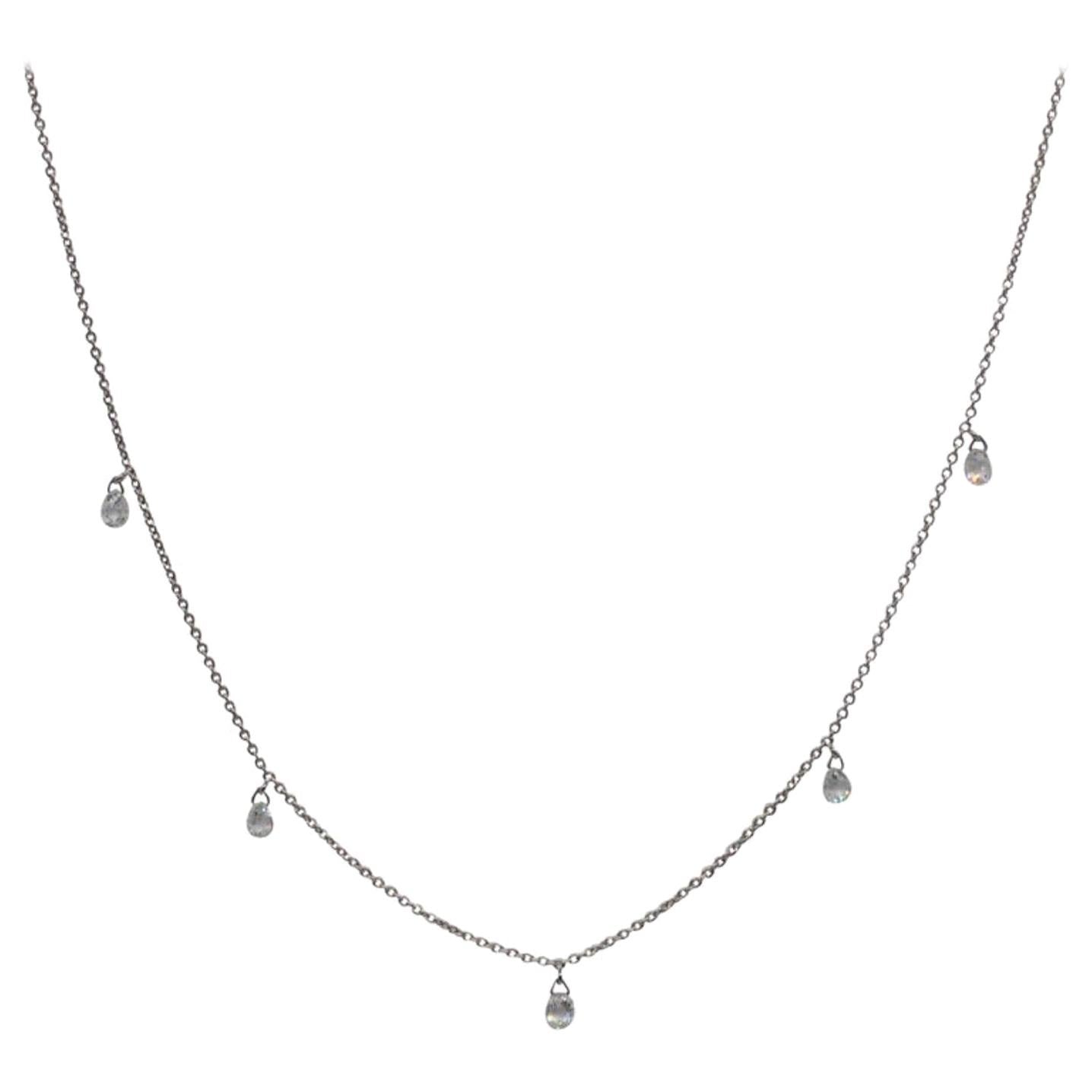 Mille Etoiles Diamond Briolette Necklace