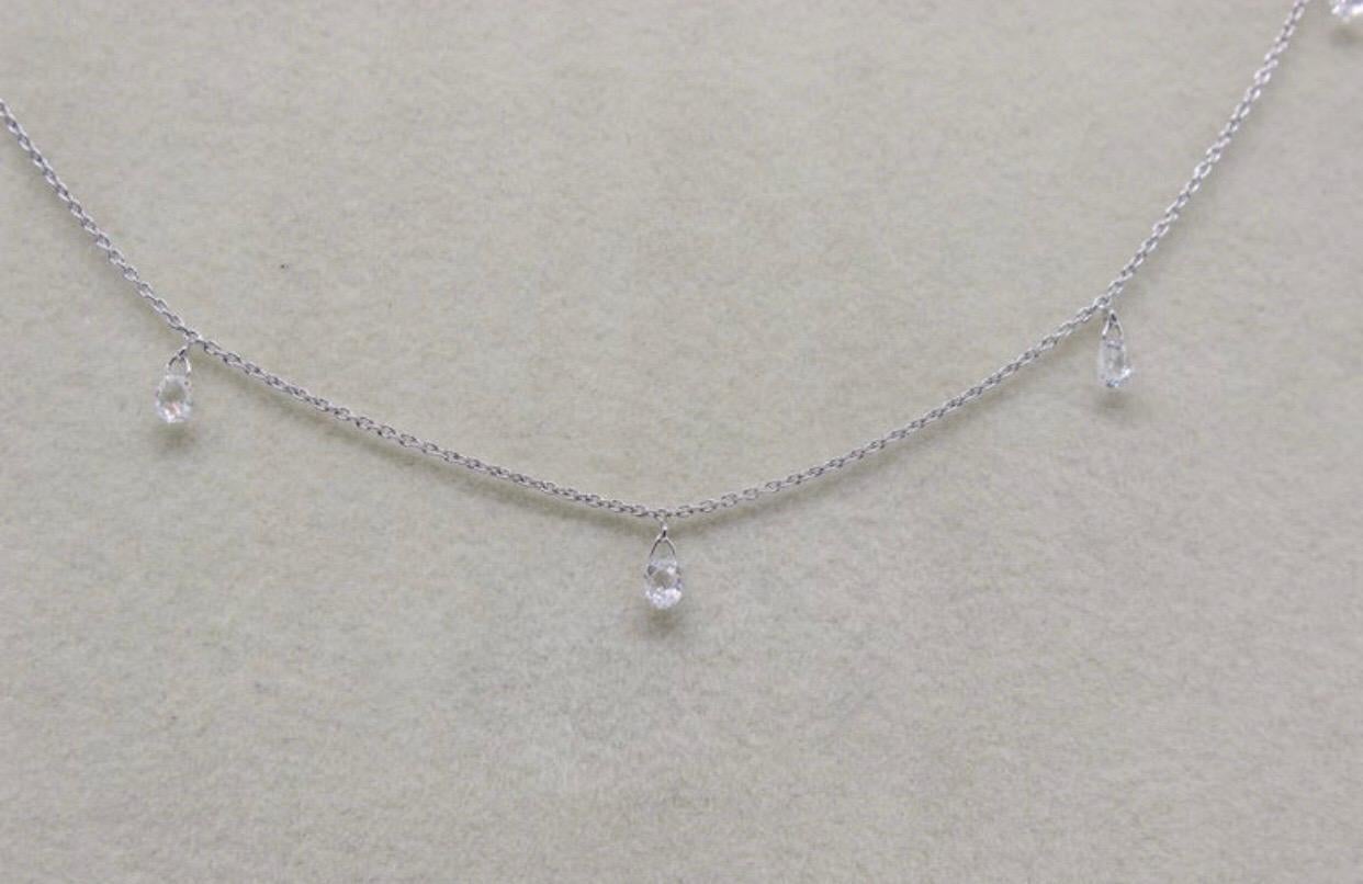 Mille Etoiles Diamond Briolette Necklace