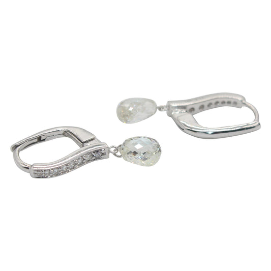 Diamond Briolette Earrings