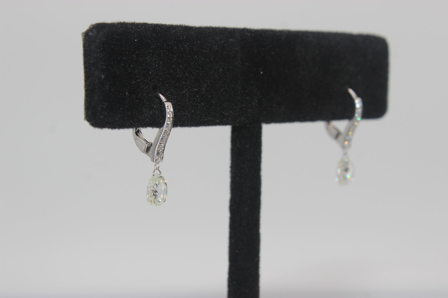 Diamond Briolette Earrings