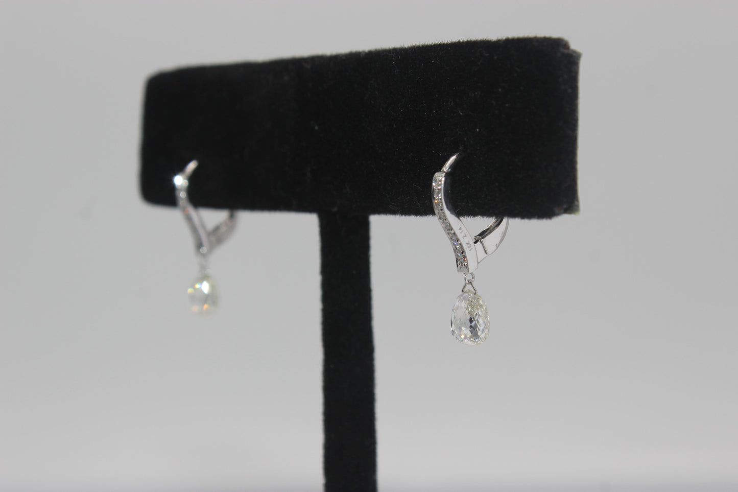 Diamond Briolette Earrings