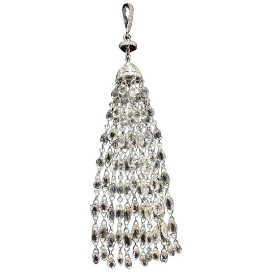 Diamond Briolette Pendant