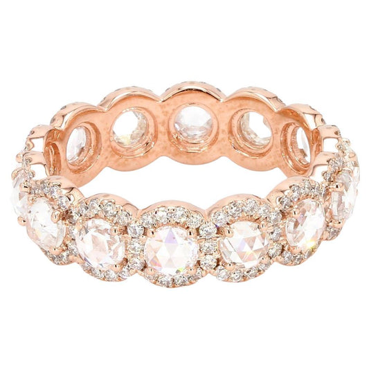 Diamond Rosecut Eternity Ring ,Rose Gold