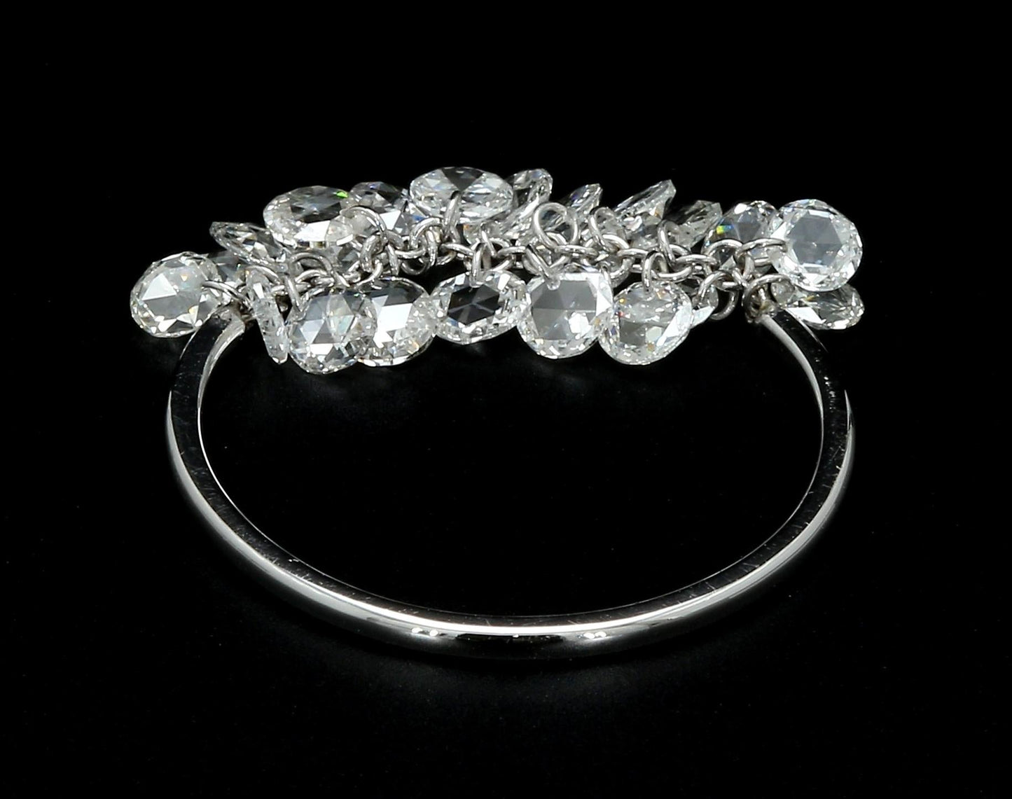 Diamond Rosecut Dangling Ring