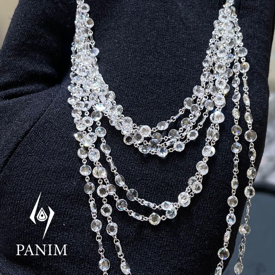 Diamond Rosecut Long Necklace