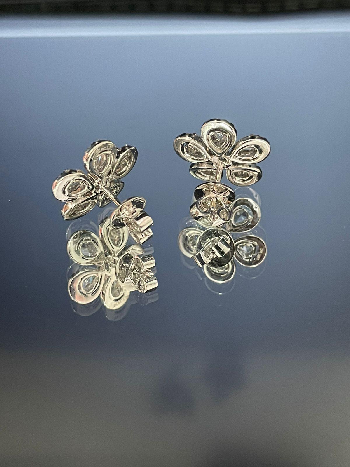 Diamond Rosecut Stud Earrings