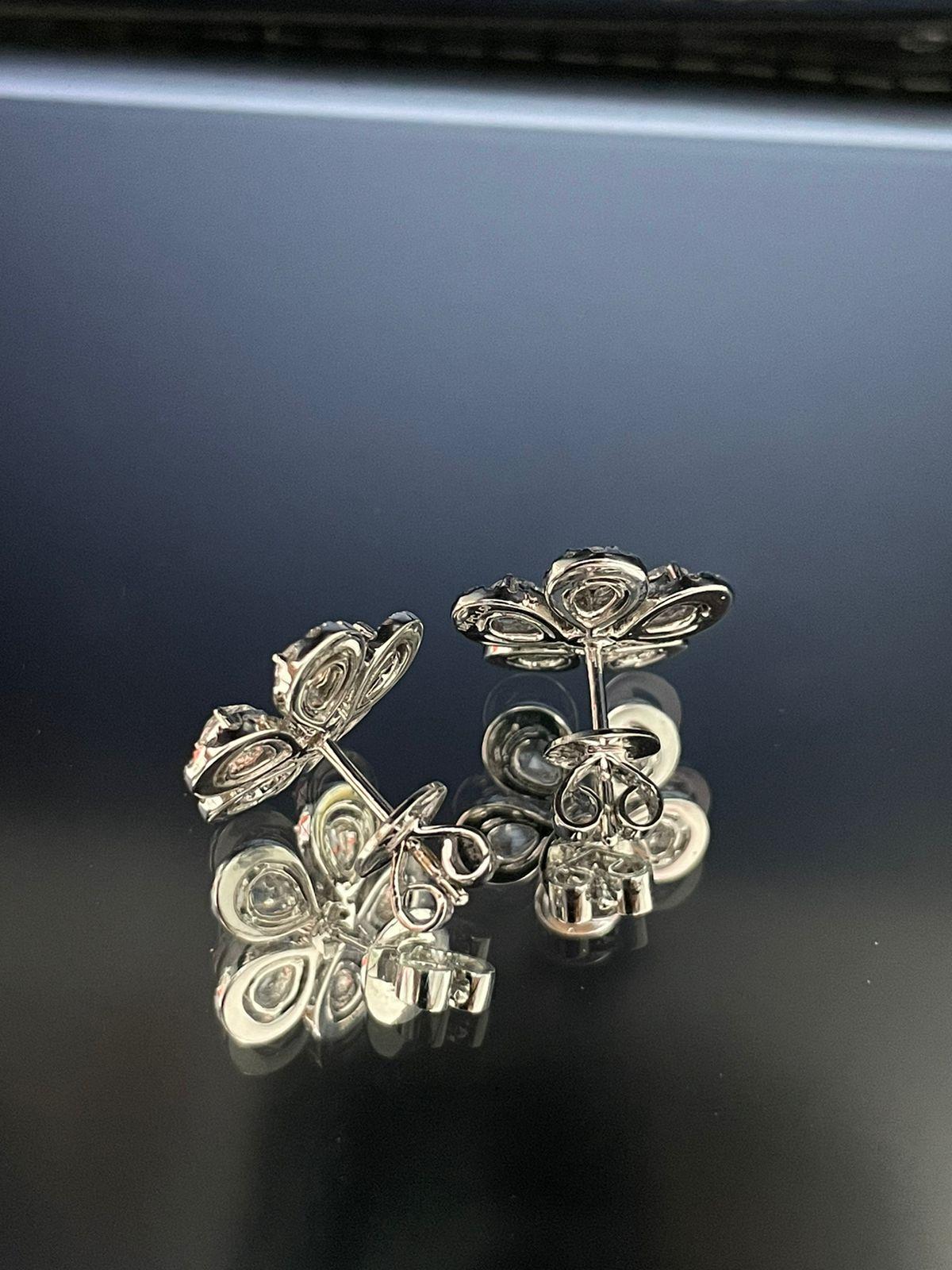 Diamond Rosecut Stud Earrings