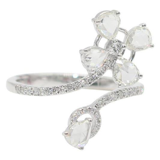 Diamond Rosecut Petite Floral Ring