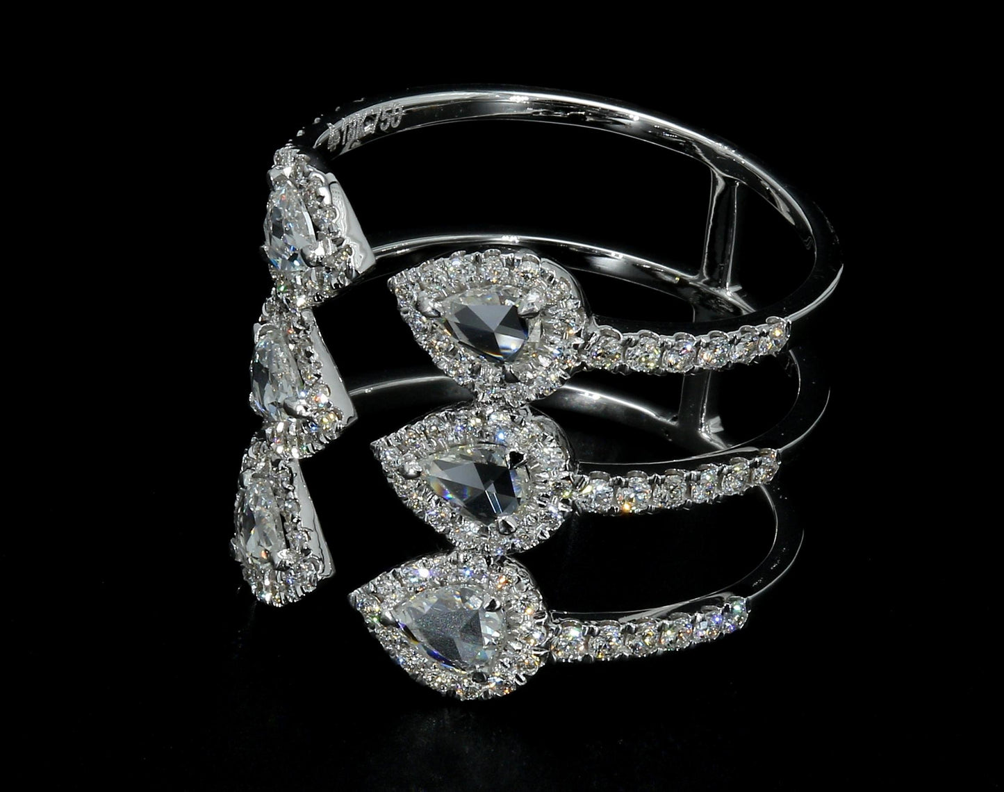 Diamond Rosecut Wrap Ring