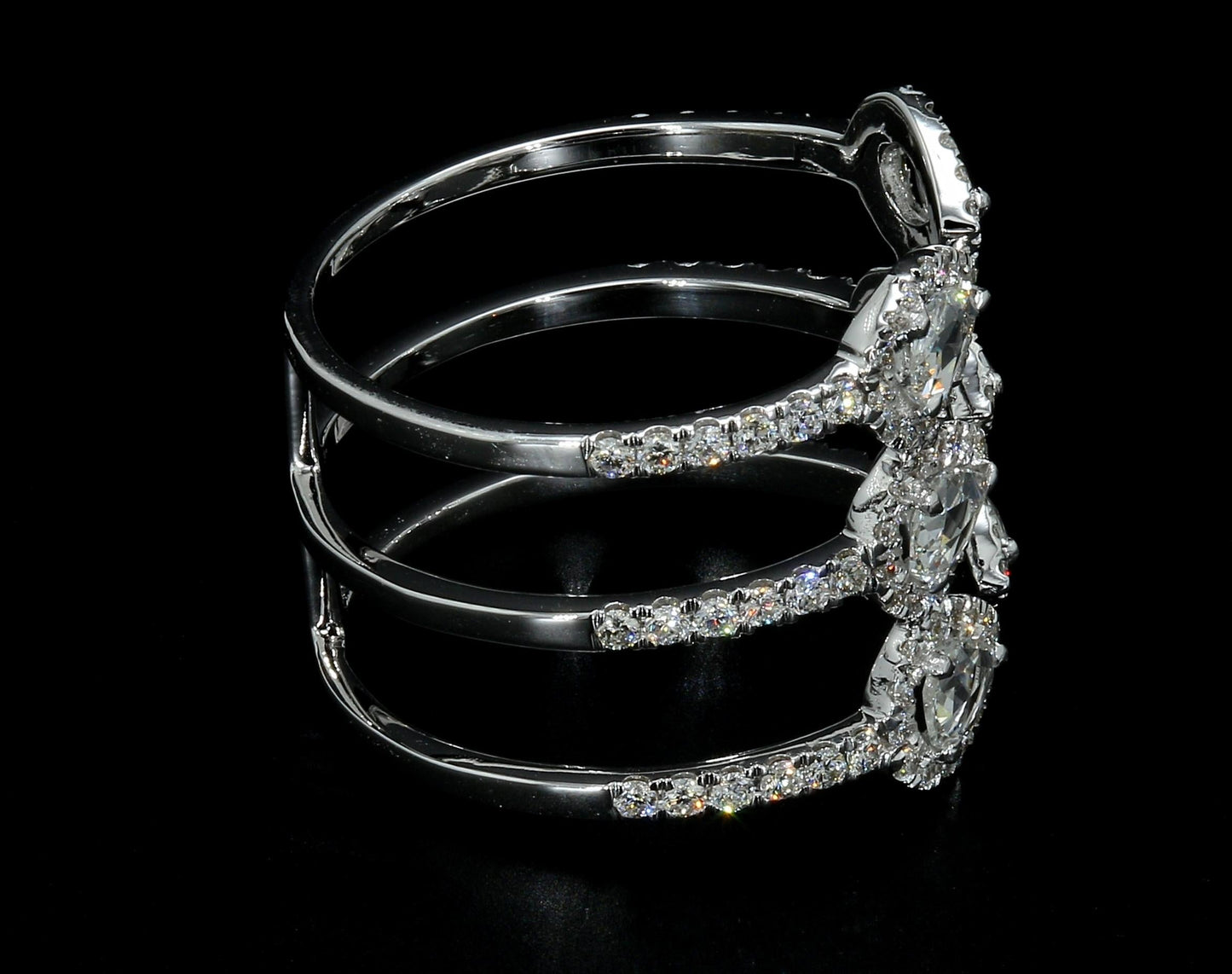 Diamond Rosecut Wrap Ring