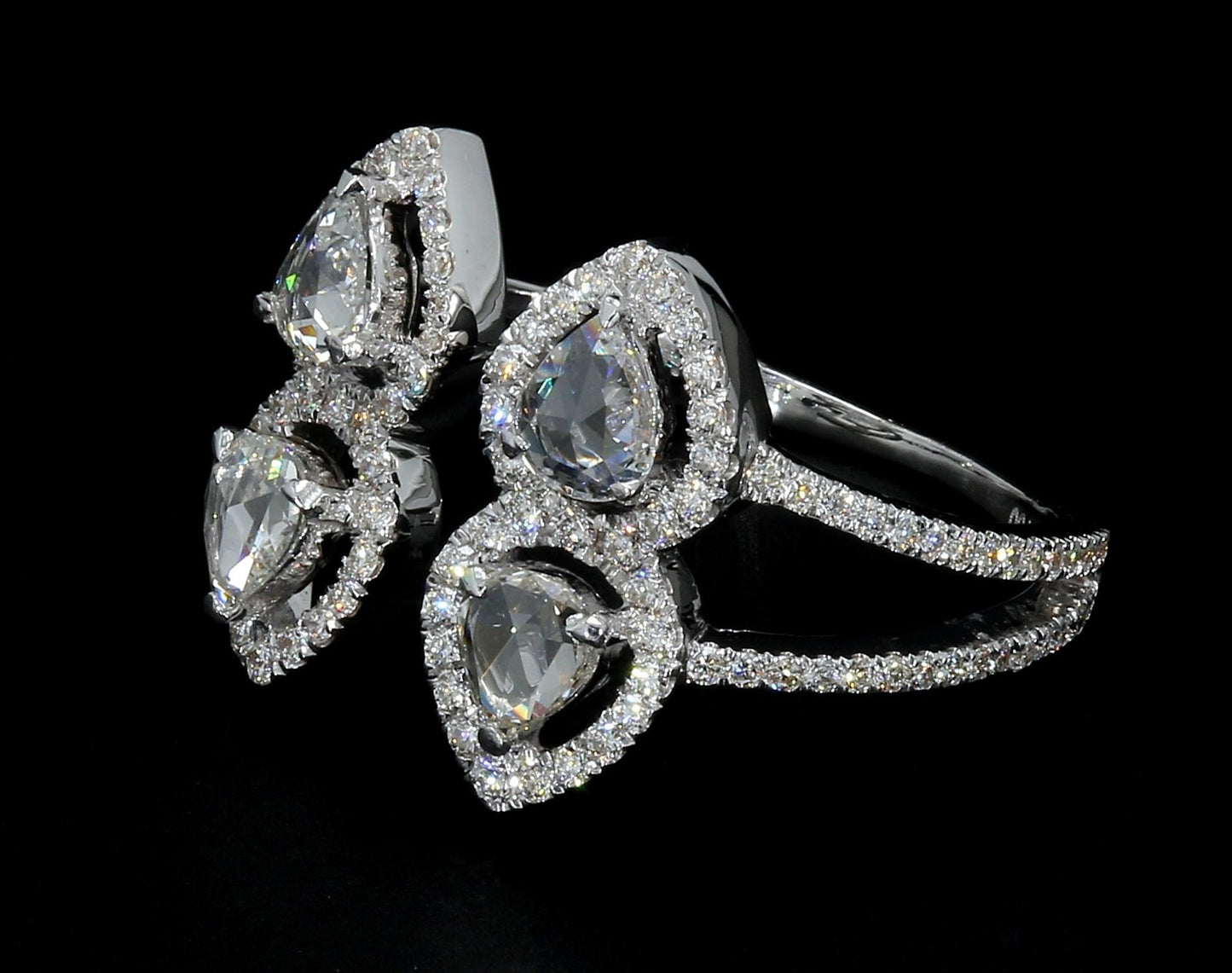 Diamond Rosecut Moi et Toi Ring