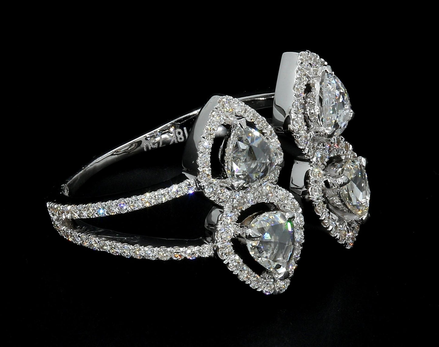 Diamond Rosecut Moi et Toi Ring