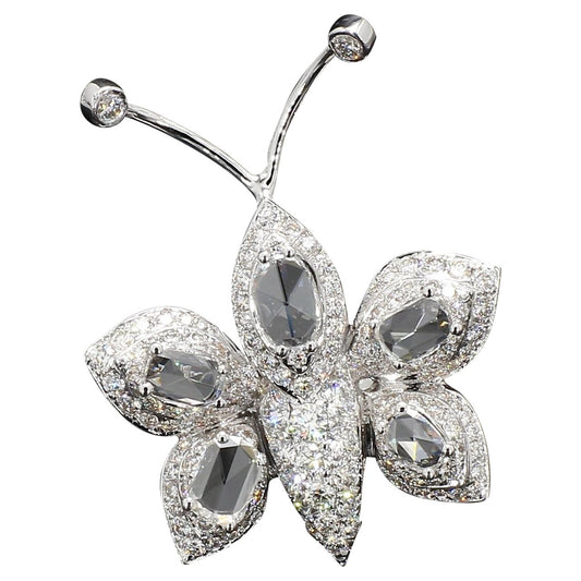 Diamond Rosecut Butterfly Ring