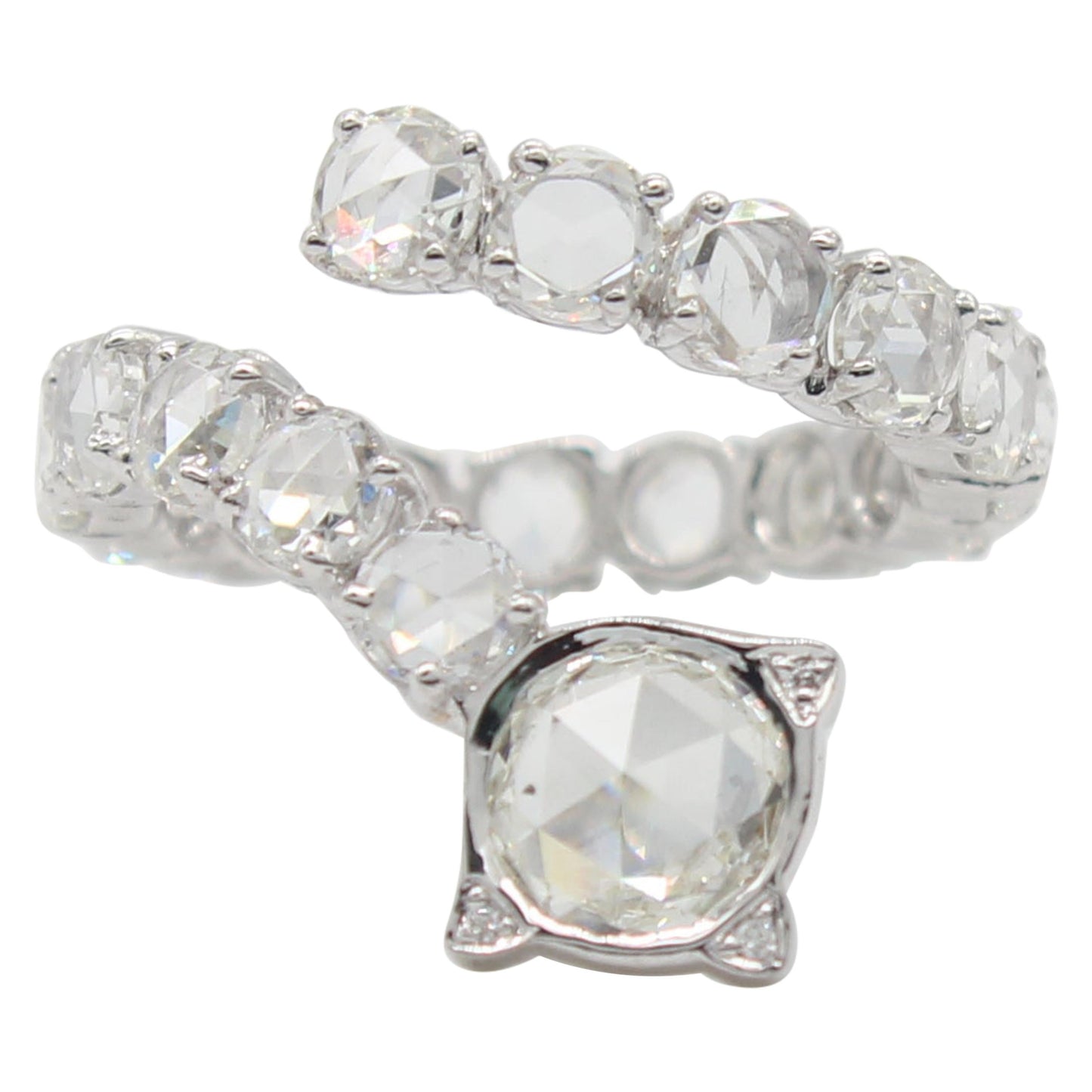 Diamond Rosecut Serpenti Ring