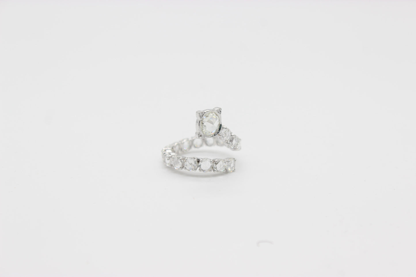 Diamond Rosecut Serpenti Ring