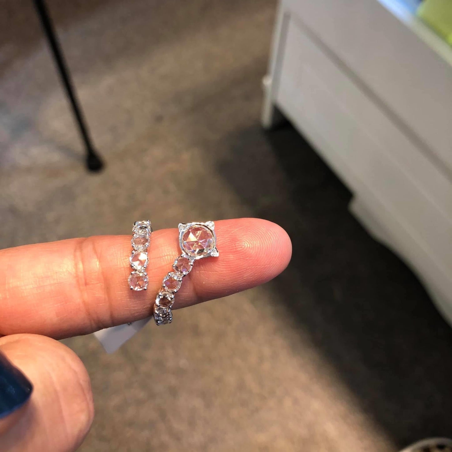 Diamond Rosecut Serpenti Ring