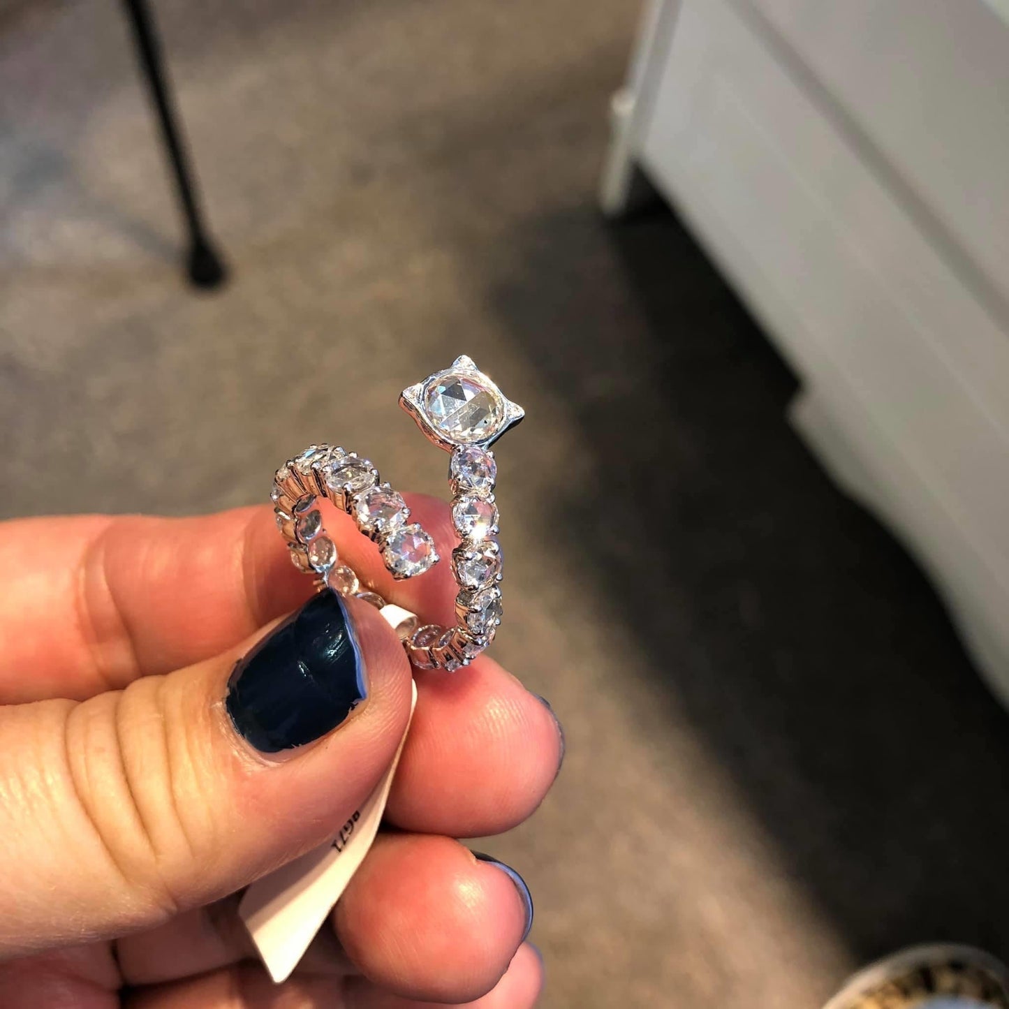Diamond Rosecut Serpenti Ring