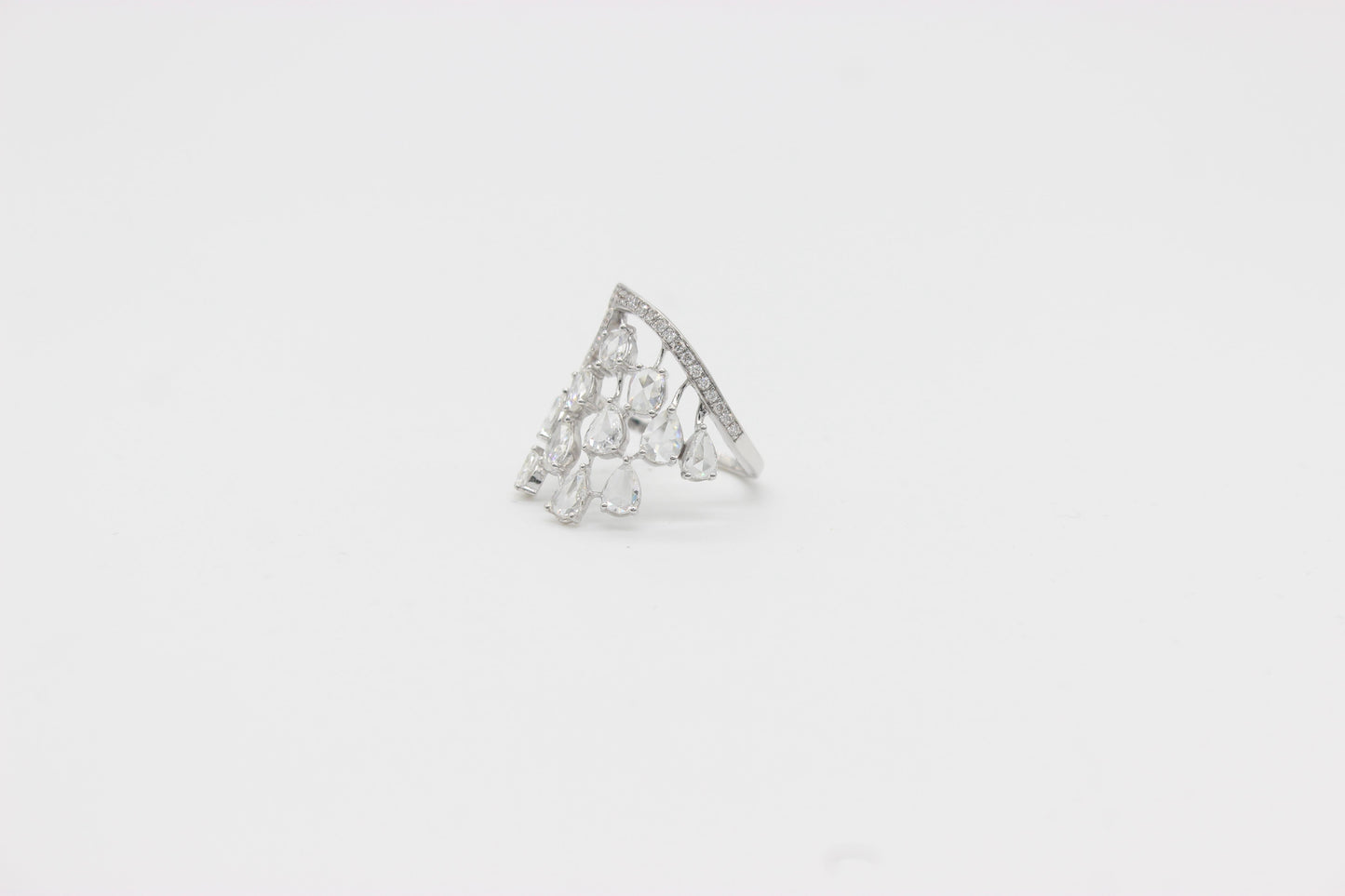 Diamond Rosecut Crown Ring