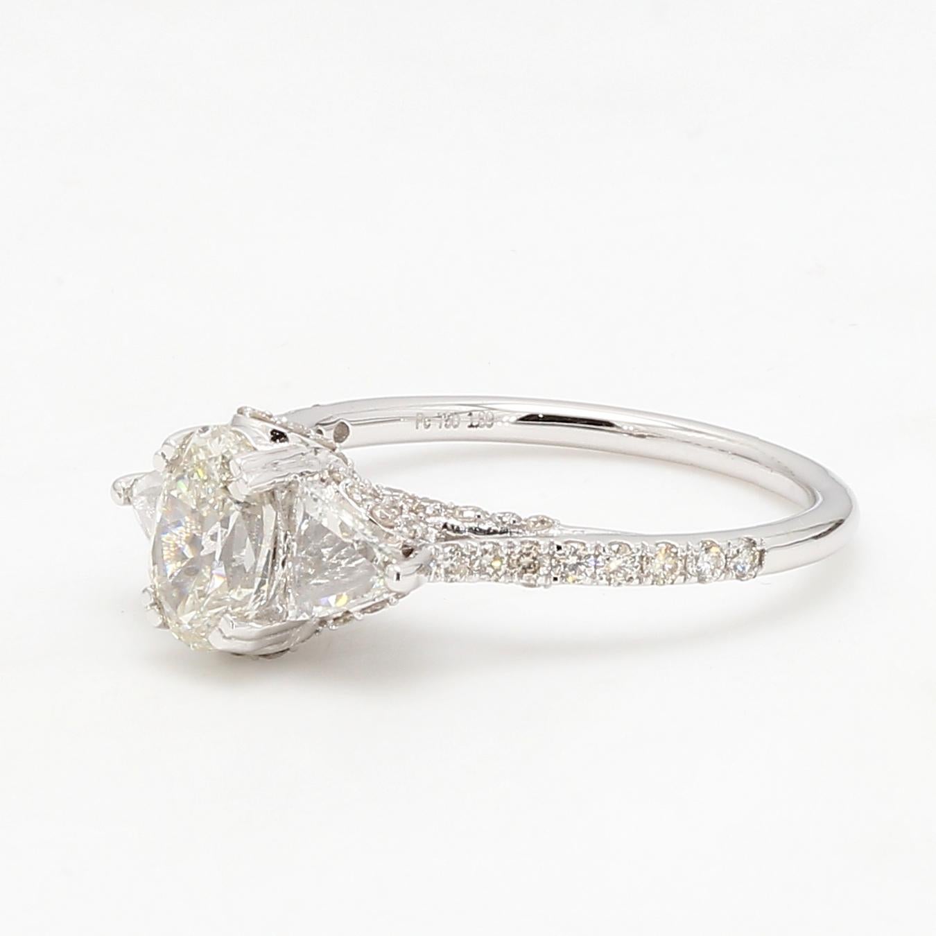 Diamond Oval European Oldcut Ring