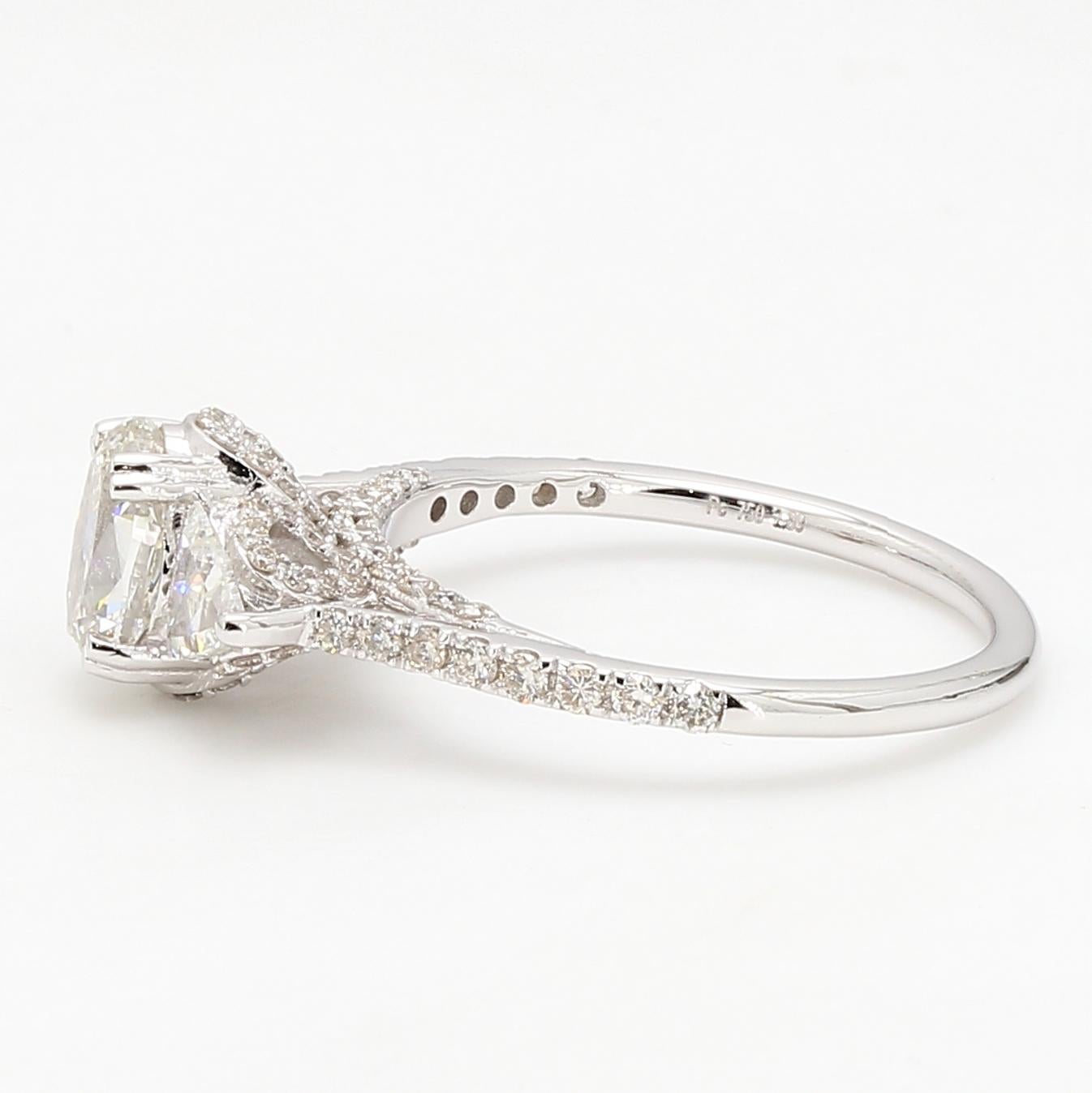 Diamond Oval European Oldcut Ring