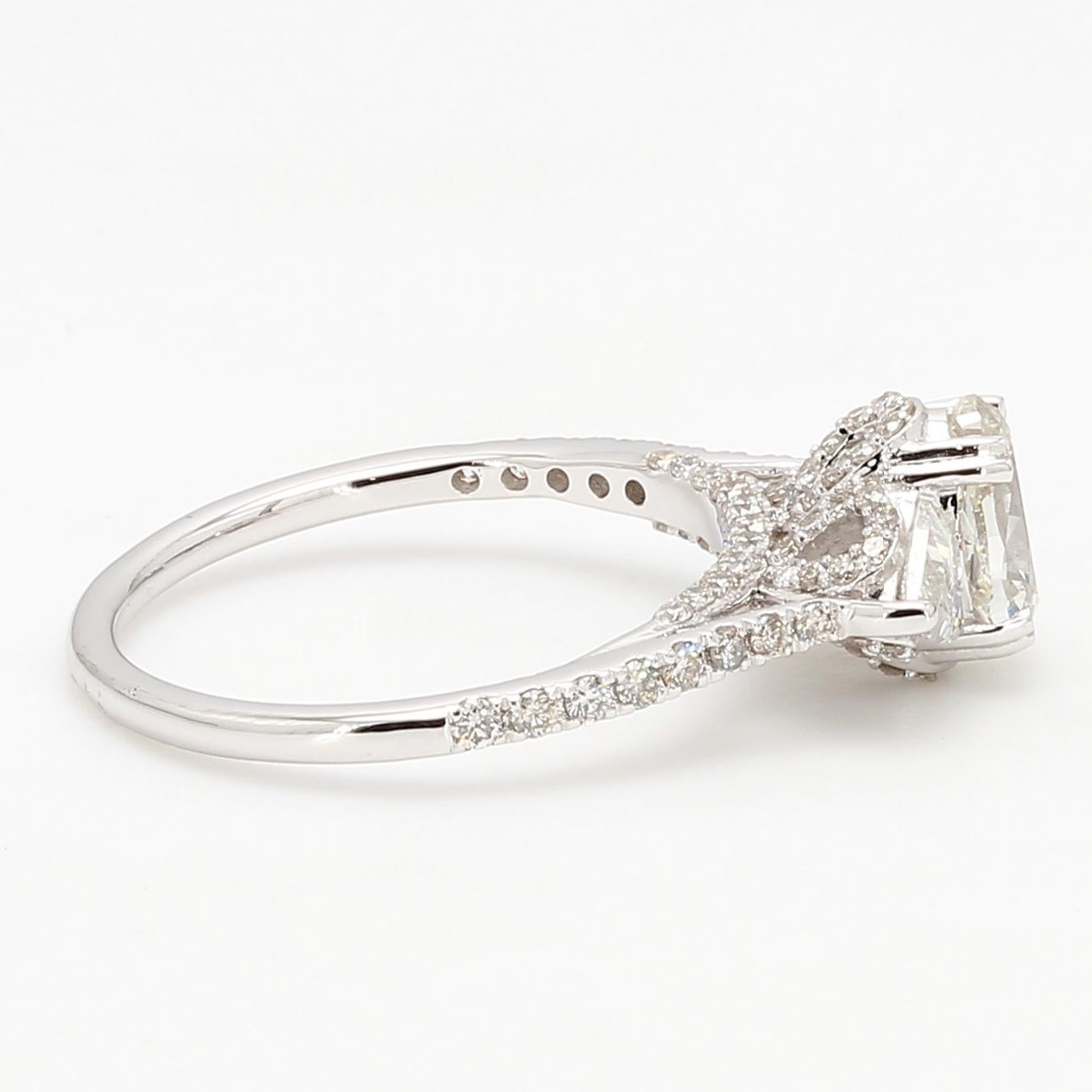Diamond Oval European Oldcut Ring