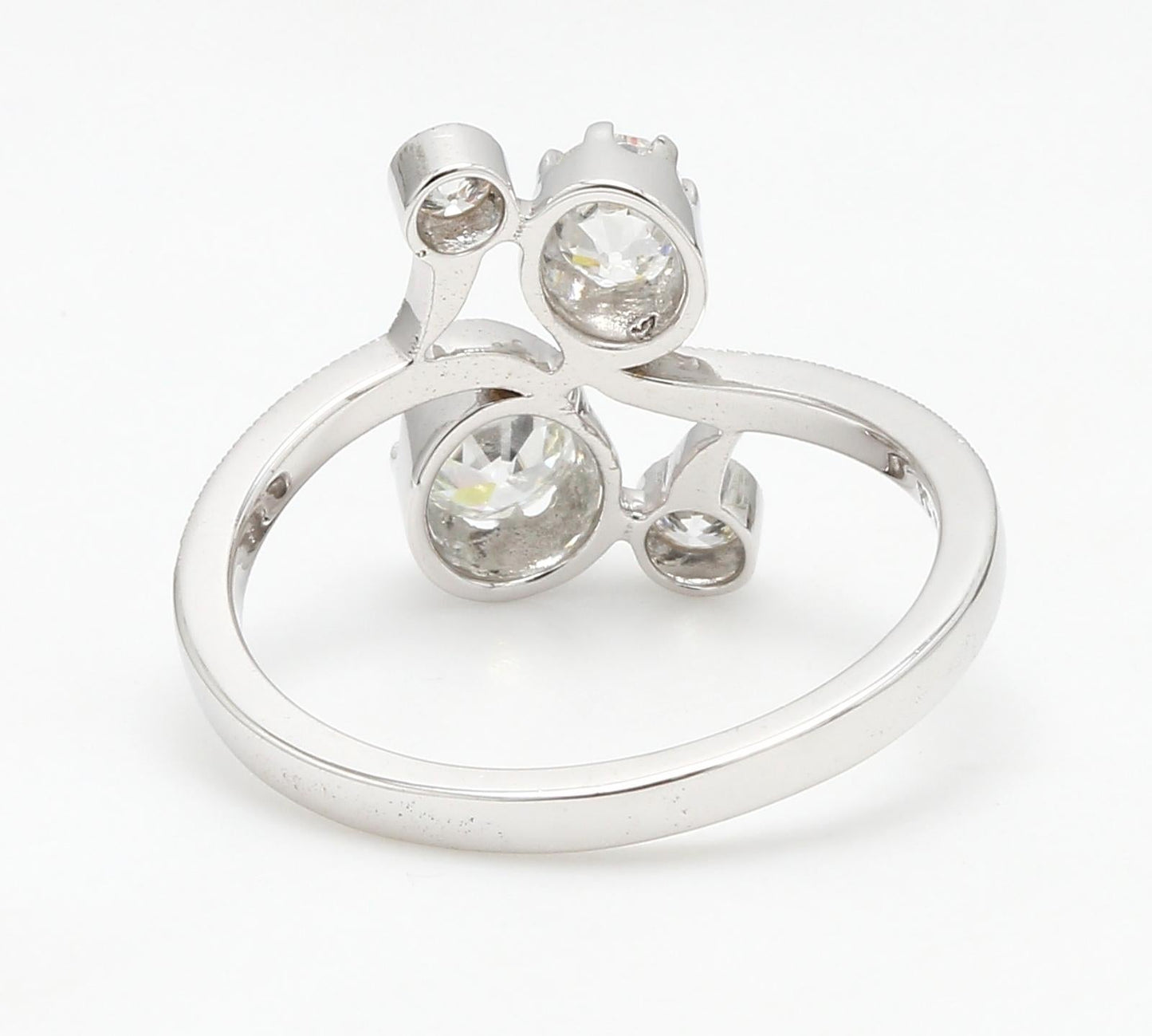 Diamond European Oldcut Twist Ring