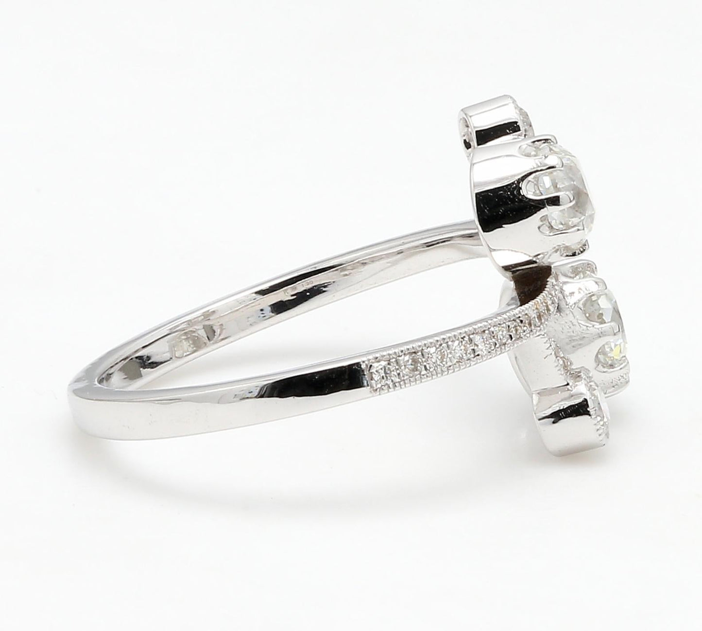 Diamond European Oldcut Twist Ring