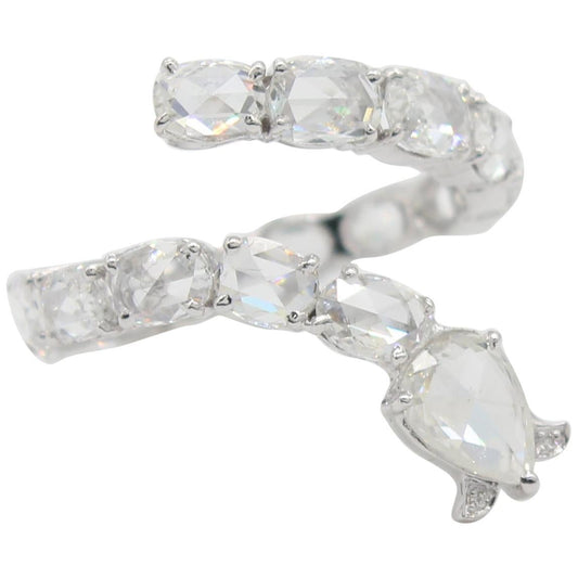 Diamond Rosecut Serpenti Ring