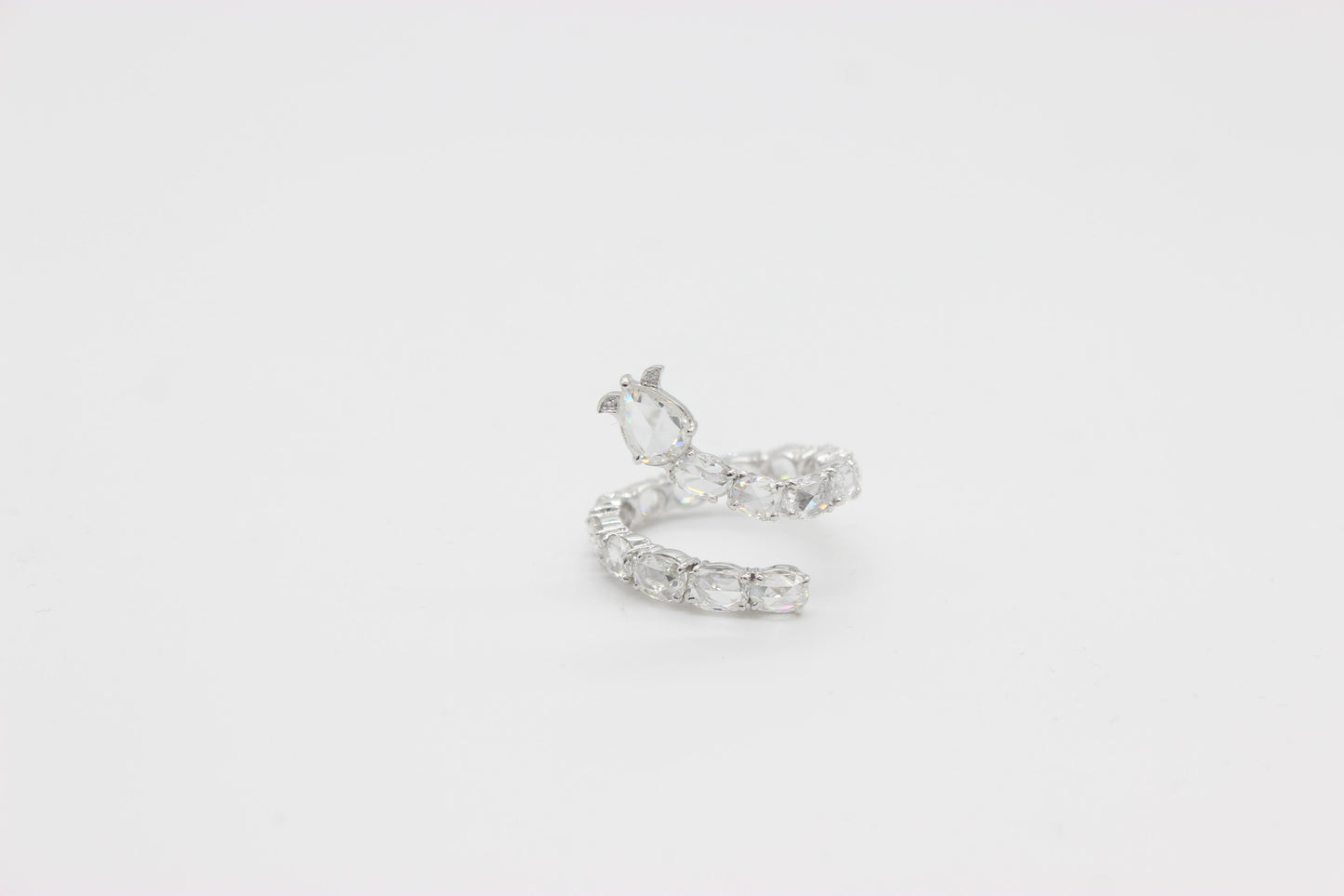 Diamond Rosecut Serpenti Ring