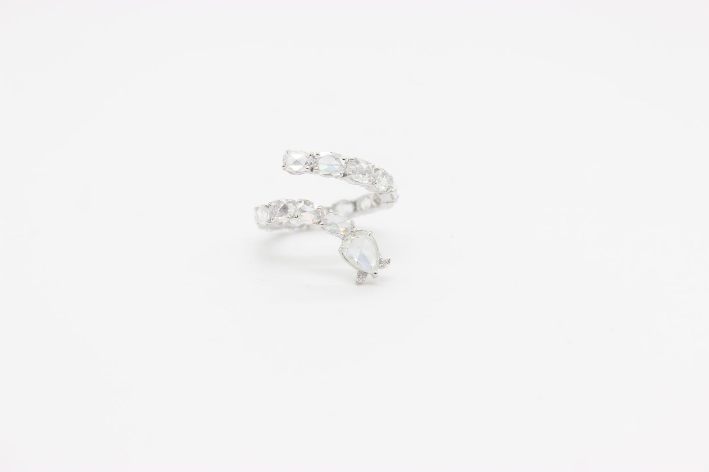 Diamond Rosecut Serpenti Ring