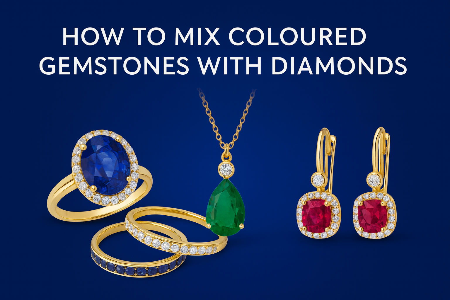 How to Mix Coloured Gemstones with Diamonds – Panim Creations