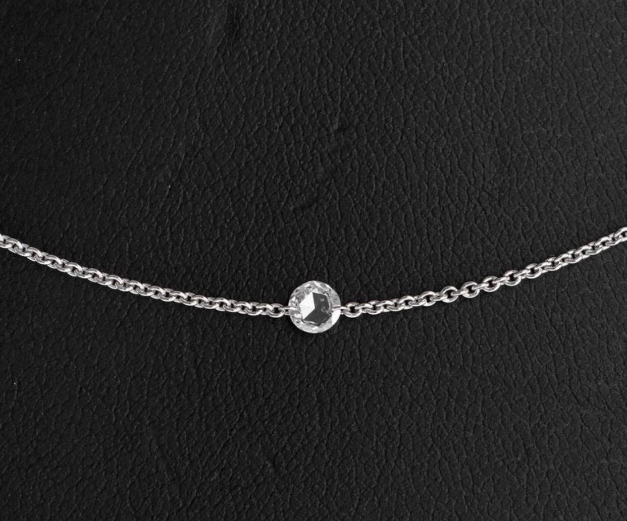 Diamond Rosecut Necklace