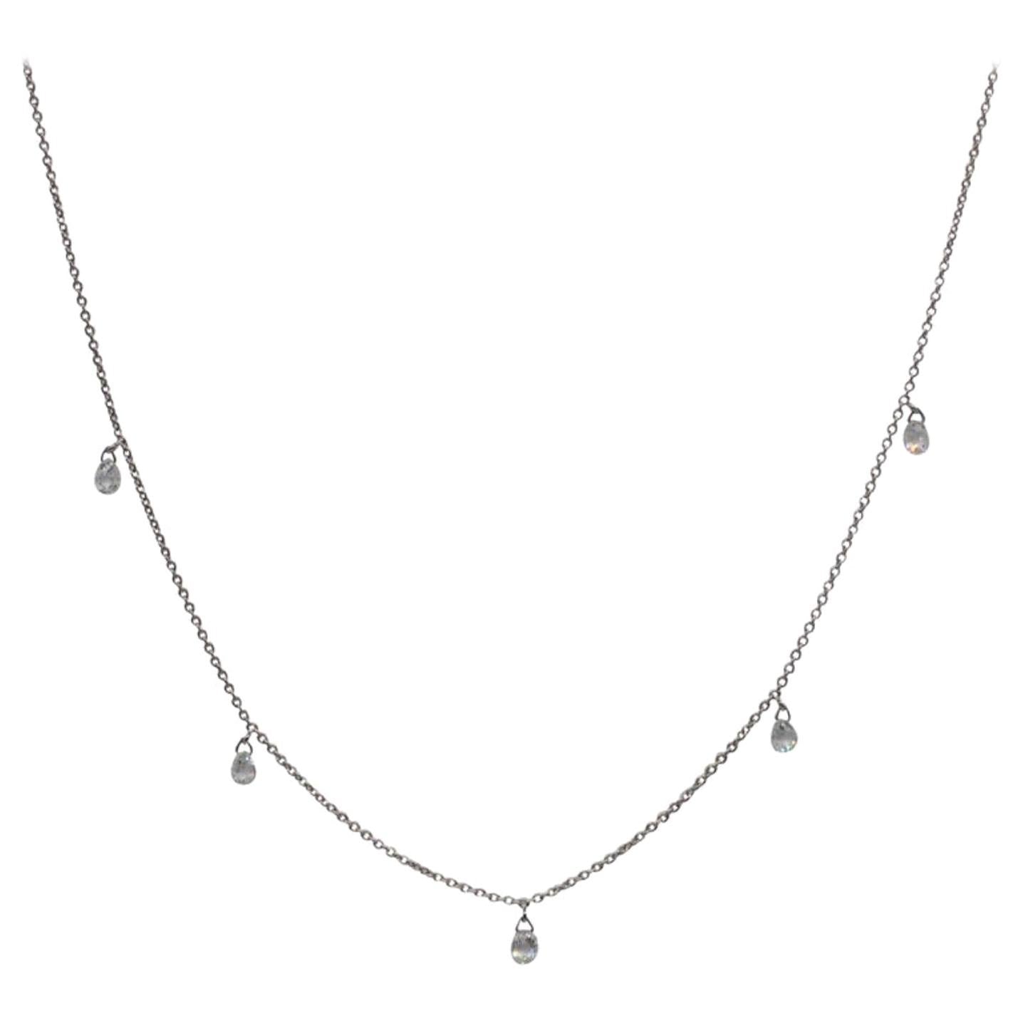 Mille Etoiles Diamond Briolette Necklace