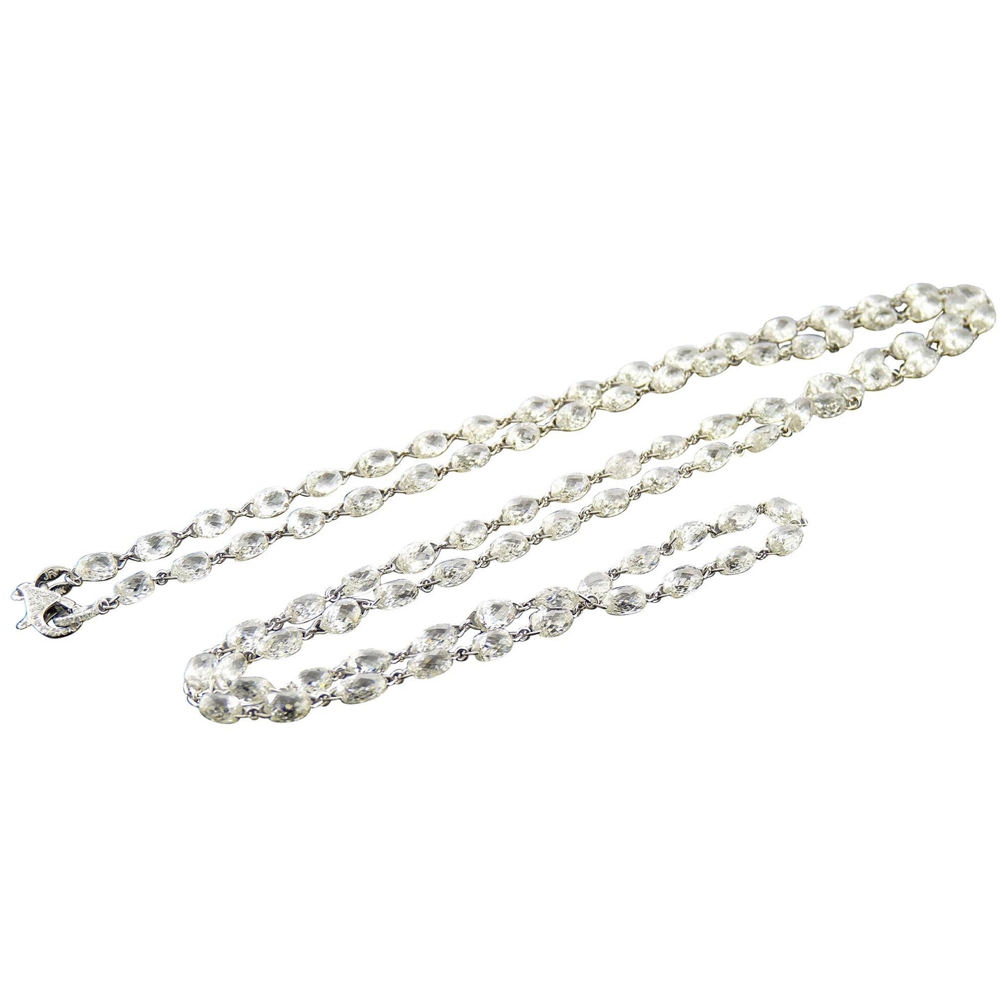 Diamond Briolette 57 Carats Necklace