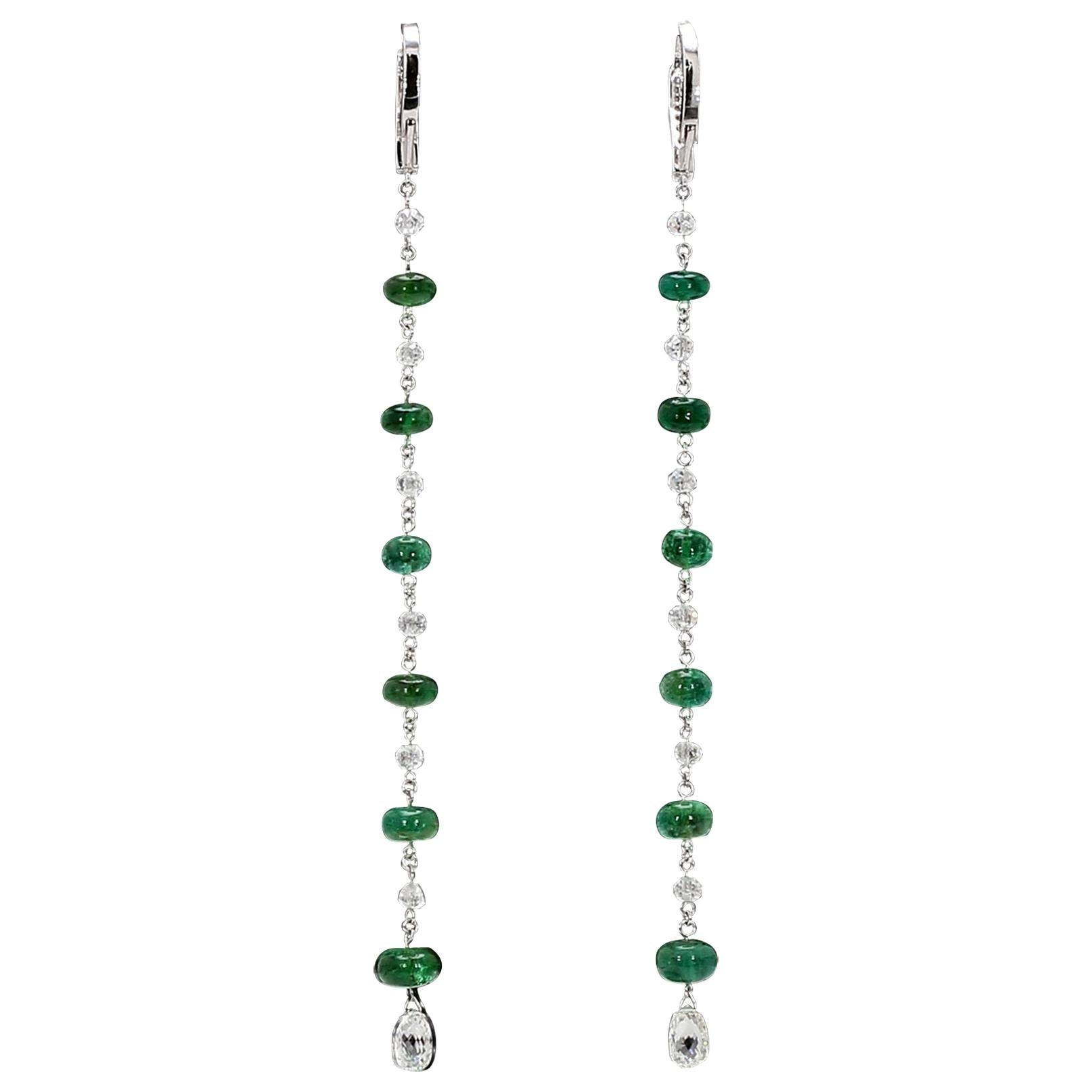 Women's Emerald & Pearl beaded Jhumki at Rs 1895 | Acrylic Bead Earring,  मनके जडित कान की बाली - NOZ2TOZ, New Delhi | ID: 2850640699255