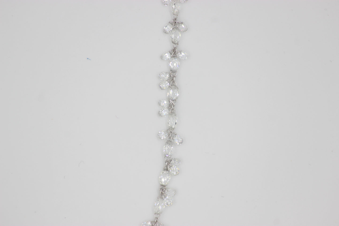 Diamond Briolette Floral Choker Necklace