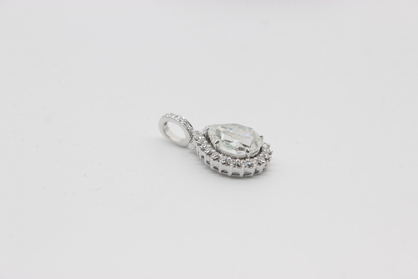 Diamond Pear Rosoecut Pendant