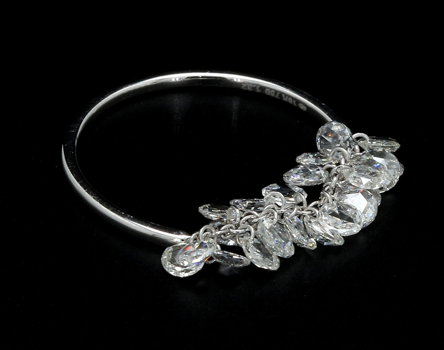Diamond Rosecut Dangling Ring