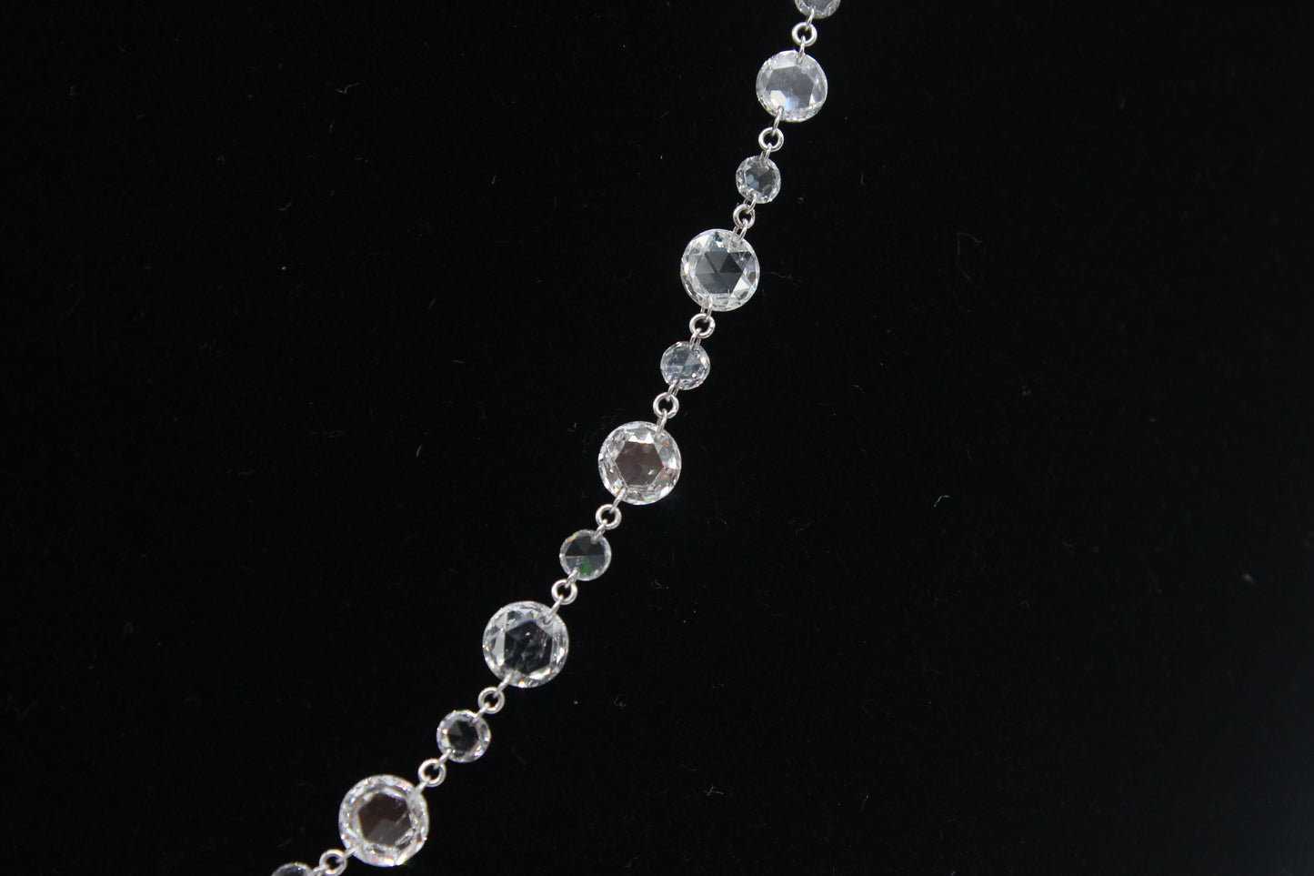 Diamond Rosecut Alternating Choker Necklace