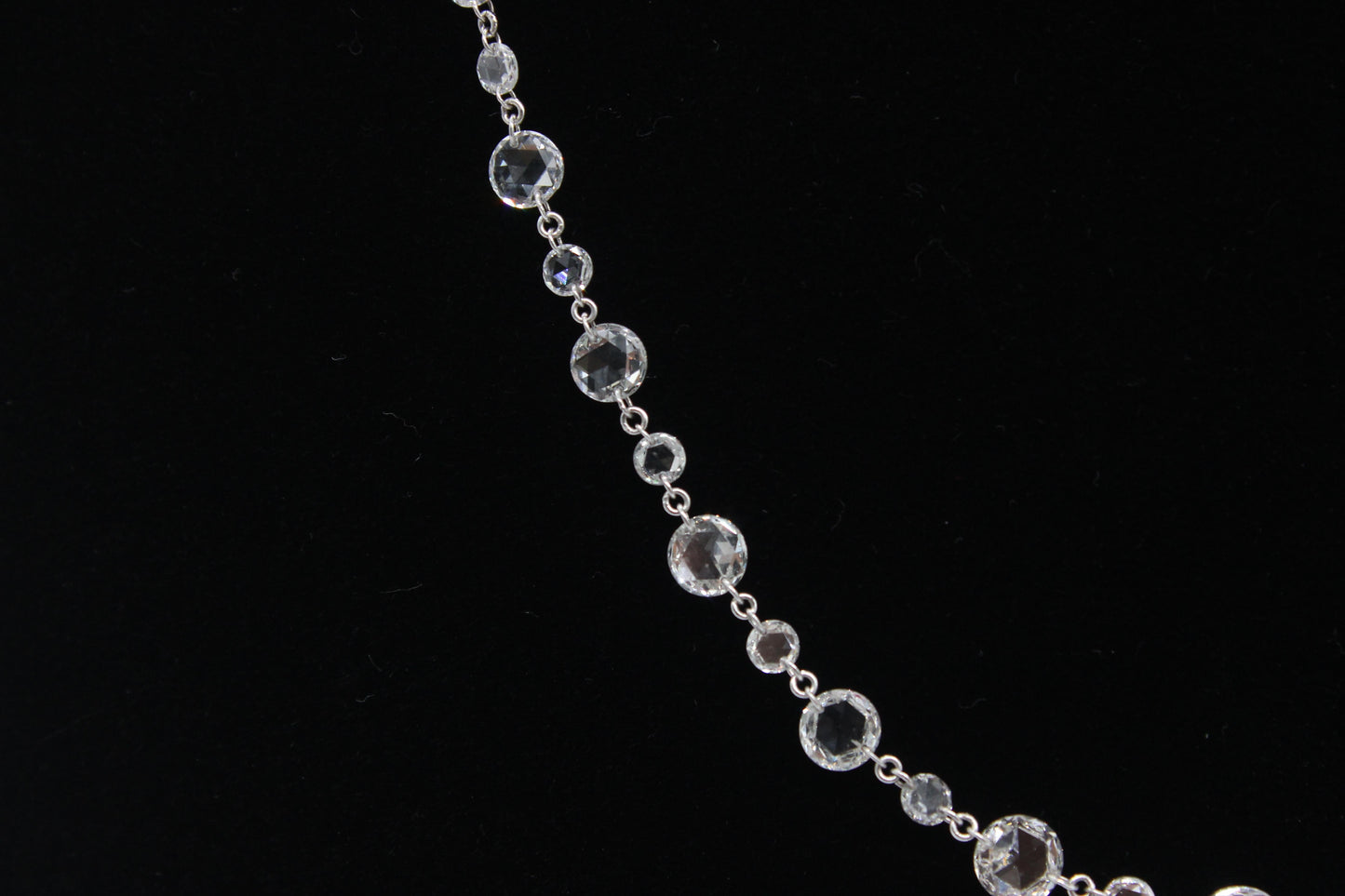 Diamond Rosecut Alternating Choker Necklace