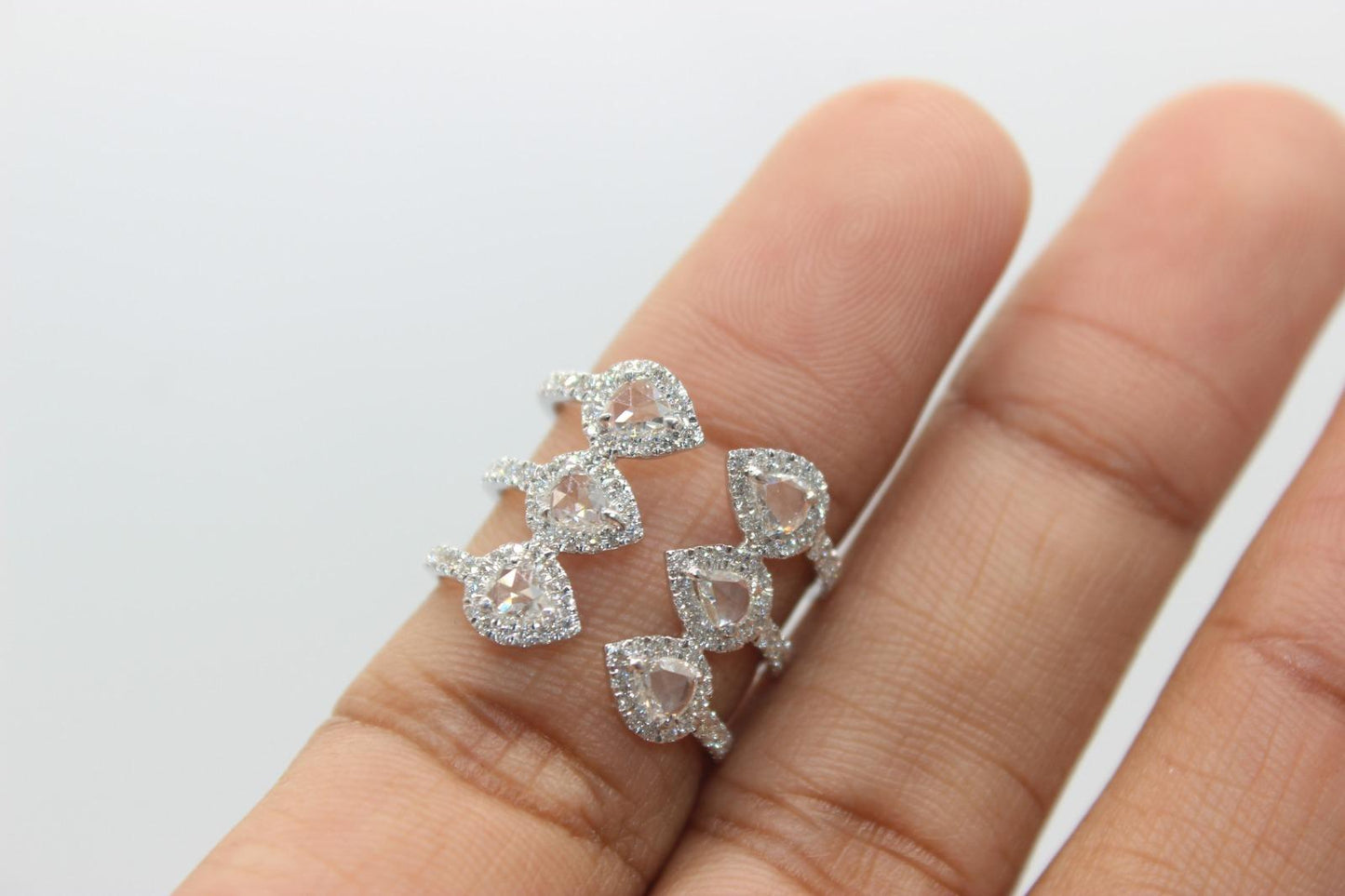 Diamond Rosecut Wrap Ring