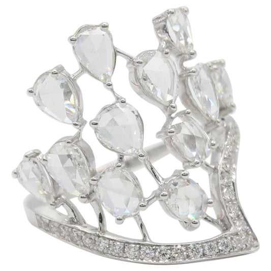 Diamond Rosecut Crown Ring