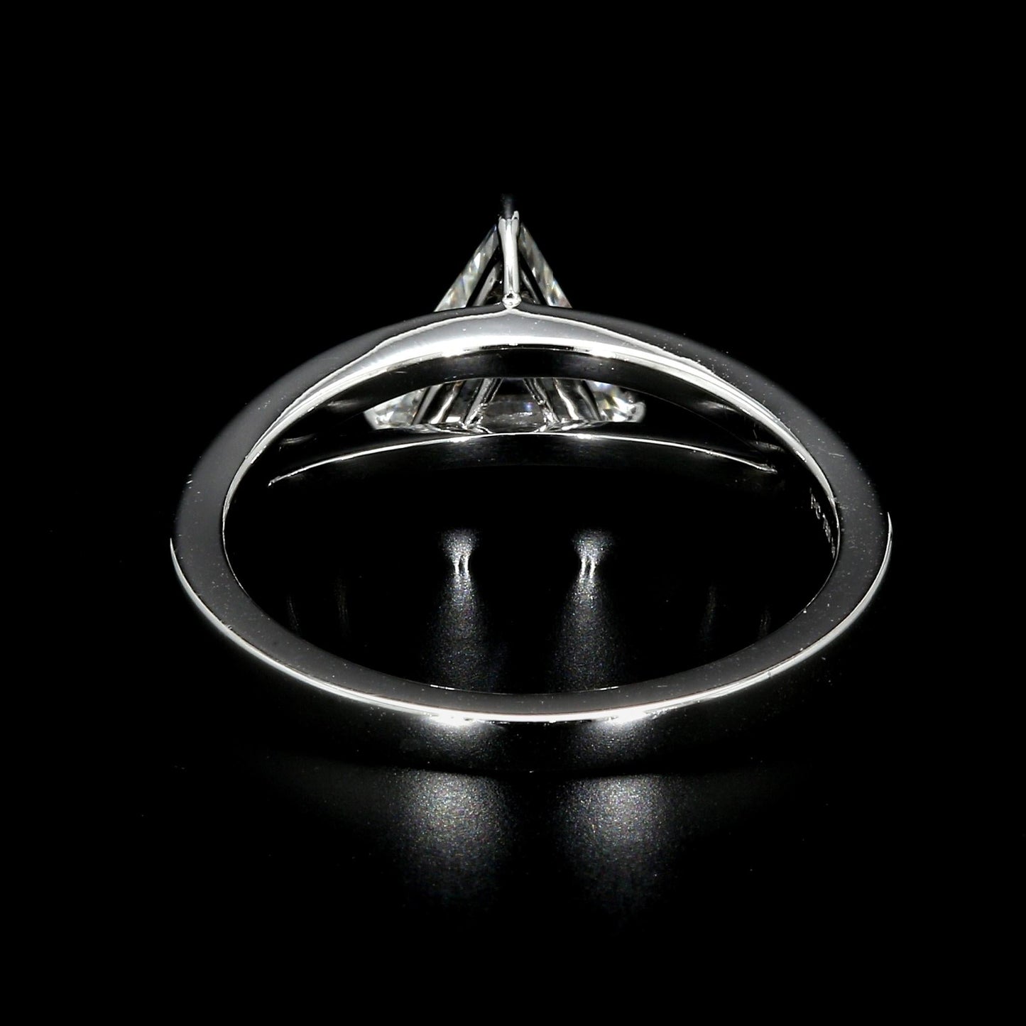 Diamond Triangle Step Cut Ring